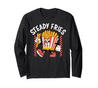 Funny French Fries, Fryday Everyday Foodie, Steady Fries Maglia a Manica