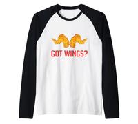 Funny Fried Chicken Wing Lover Got Wings Maglia con Maniche Raglan