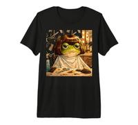 Funny Frog Bob Haircut Bangs Meme Uomini Donne Bambini Maglietta Premium