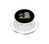 Funny Frog Bonsai Gardening Japanese Style Plant Lover PopSockets PopGrip per MagSafe