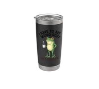 Funny Frog - Devo dire cose strane o morirò Bicchiere termico in acciaio inox doppia parete