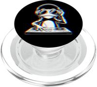 Funny Frog DJ With Headphones and Turntable PopSockets PopGrip per MagSafe