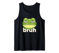 Funny Frog Face Meme Bruh Froggy Viral Trendy Boys Memes Canotta
