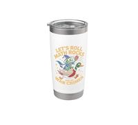 Funny Frog Goose Let's Roll Math Rocks E Do War Crimes Bicchiere termico in acciaio inox doppia parete