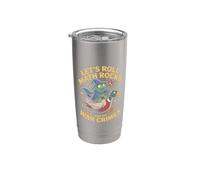 Funny Frog Goose Let's Roll Math Rocks E Do War Crimes Bicchiere termico in acciaio inox doppia parete