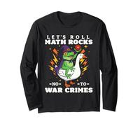 Funny Frog Goose Let's Roll Math Rocks No ai Crimini di Guerra Maglia a Manica