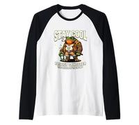 Funny Frog Humor. Froggy Gangster Stay Cool Maglia con Maniche Raglan
