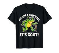 Funny Frog It's Not A Pimp Walk It's Gout Funny Medical Maglietta