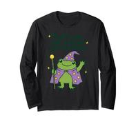 Funny Frog Poof Ora Sei Stanco e Molto Felice Maglia a Manica