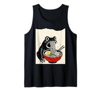 Funny Frog Ramen Sumi-e Kawaii Ink Painting Japanese Canotta