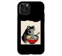 Funny Frog Ramen Sumi-e Kawaii Ink Painting Japanese Custodia per iPhone 11 Pro
