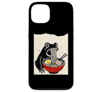 Funny Frog Ramen Sumi-e Kawaii Ink Painting Japanese Custodia per iPhone 13