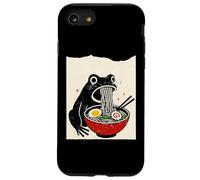 Funny Frog Ramen Sumi-e Kawaii Ink Painting Japanese Custodia per iPhone SE (2020) / 7/8