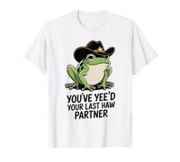 Funny Frog Yee'd Ye'd Your Last haw Maglietta
