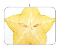 Funny Fruit Star Sezione trasversale Contro stuoie per cucina Piatto di asciugatura stuoie per la cucina grande 18 x 24