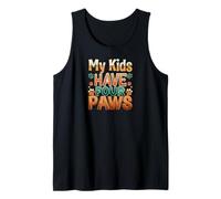 Funny Fur Parent Four Paws Animal Lover Design Canotta