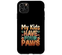 Funny Fur Parent Four Paws Animal Lover Design Custodia per iPhone 11 Pro Max