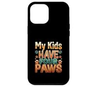 Funny Fur Parent Four Paws Animal Lover Design Custodia per iPhone 12 Pro Max