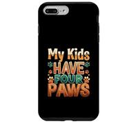 Funny Fur Parent Four Paws Animal Lover Design Custodia per iPhone 7 Plus/8 Plus