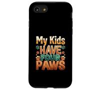 Funny Fur Parent Four Paws Animal Lover Design Custodia per iPhone SE (2020) / 7/8