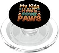Funny Fur Parent Four Paws Animal Lover Design PopSockets PopGrip per MagSafe