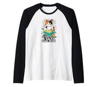 Funny Gacha Gamer Calico Cat Ultimate Pull Chaos Demon Maglia con Maniche Raglan