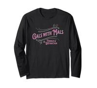 Funny Gals With Mals, Belgian Malinois Mom, Malinois Lover Maglia a Manica