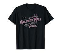 Funny Gals With Mals, Belgian Malinois Mom, Malinois Lover Maglietta