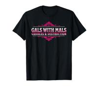 Funny Gals With Mals, Belgian Malinois Mom, Malinois Lover Maglietta