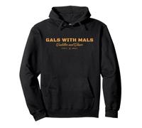 Funny Gals With Mals, Cuddles and Chaos. Malinois Mom Felpa con Cappuccio