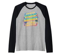Funny Gamer A Day Without Video Games Is Like Kidding Gaming Maglia con Maniche Raglan