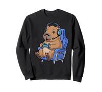 Funny Gamer Capybara Gaming Video Game Enthusiast Boys Kids Felpa