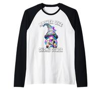 Funny Gamer Mom Graphic for Women Playing Video Game GNOME Maglia con Maniche Raglan