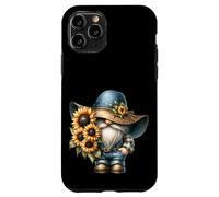 Funny Garden Gnome Grandpa With Sunflower Decor For Summer Custodia per iPhone 11 Pro