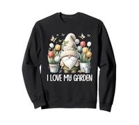 Funny Gardener Gnome Floral Tulip Flower I Love My Garden Felpa