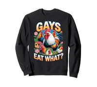 Funny Gays Eat What - Cock Chicken LGBT Humor Gay Men Women Felpa