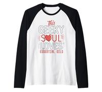 Funny Geek Humor Oli Essenziali e Aromaterapia Amore Maglia con Maniche Raglan