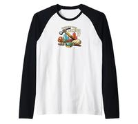 Funny Geology Rock Hound Licking Rocks Humor Maglia con Maniche Raglan