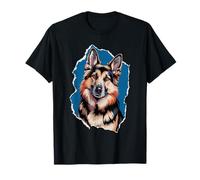 Funny German Shepherd Inside - Barks, Wiggles Design Maglietta