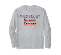 Funny German Temper Deutscher Humor German Humor Design Maglia a Manica