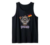 Funny Germany Raccoon with German Dish And Outfit Canotta