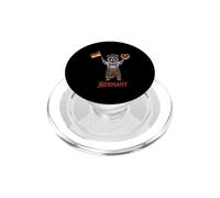 Funny Germany Raccoon With German Dish and Outfit PopSockets PopGrip per MagSafe