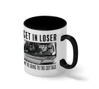 Funny Get In Loser Meme Coffee Mug - Sports Romance Reader GiftRozanov hollander Heated Rivarly Bianco tazza di caffè con Nero Rim & Handle Mug