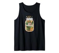 Funny Get Pickled Jar Design Pickle Vegetable Lover Canotta