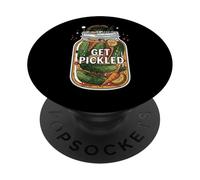 Funny Get Pickled Jar Design Pickle Vegetable Lover PopSockets PopGrip Adesivo