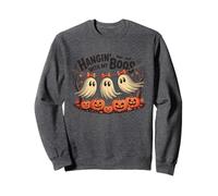 Funny Ghost Crew Halloween - Carino Spooky Ghost Squad Famiglia Felpa