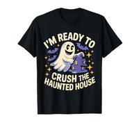 Funny Ghost Crush The Haunted House Halloween Tee Maglietta