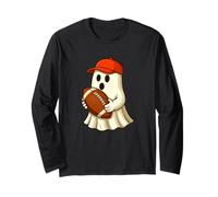 Funny Ghost Football Player Halloween Football Trainer Coach Maglia a Manica