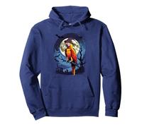 Funny Ghost Parrot Witch Lovers Spooky Halloween Costume Felpa con Cappuccio