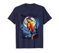Funny Ghost Parrot Witch Lovers Spooky Halloween Costume Maglietta